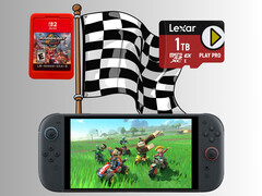 Mario Kart World Switch 2 storage benchmark (Fonte da imagem: Nintendo of America, Lexar com edições)