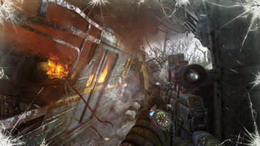 Na foto: Uma captura de tela do jogo Metro: Last Light Redux.