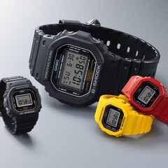 O G-Shock Nano comparado ao DW-5600 normal (Fonte da imagem: Casio)