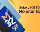 O último telefone 5G Galaxy M-series. (Fonte: Samsung)