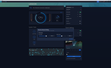 Configurações de overclock da GPU e da VRAM