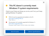 O novo PC Health Check (fonte da imagem: Microsoft)