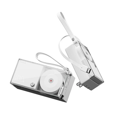 O Retractable 3-in-1 aparentemente vem em uma cor (branco) e com um tamanho compacto. (Fonte: Sharge)