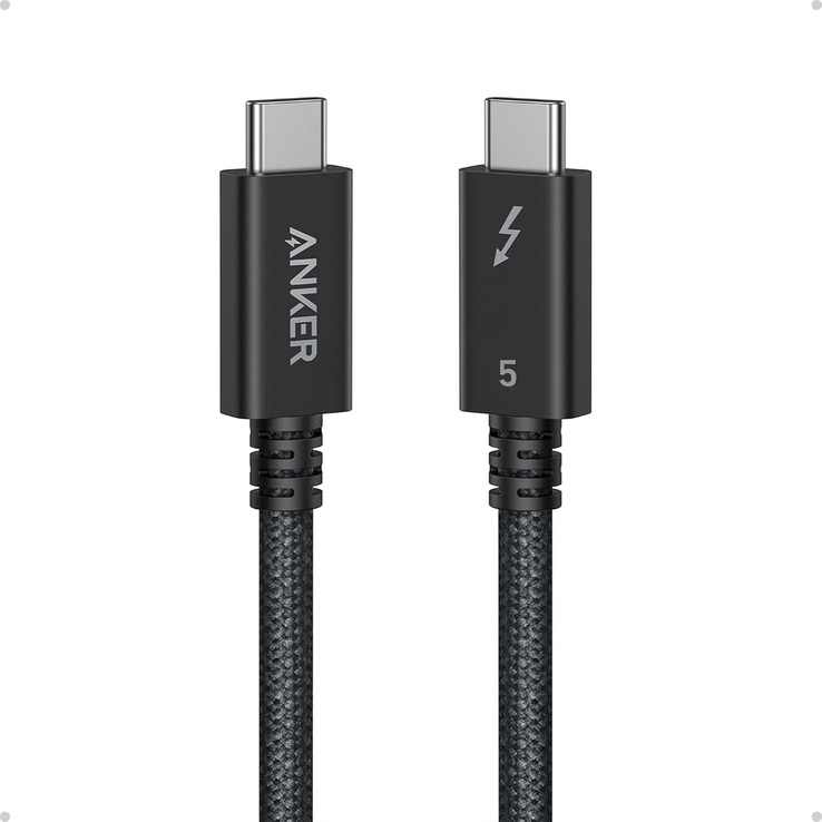 O cabo Anker Prime Thunderbolt 5. (Fonte da imagem: Anker)