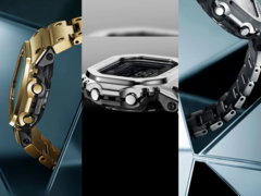 Três novas imagens inéditas (na foto) do próximo Casio GMW-BZ5000 full metal squares. (Fonte da imagem: @geesgshock no Instagram)