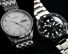 Um relógio Citizen e um relógio Seiko