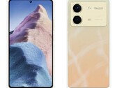 O Redmi Note 13R Pro em um acabamento dourado claro. (Fonte da imagem: China Telecom)