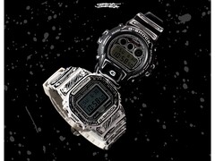 Casio e Joshua Vides dão aos relógios G-Shock uma impressionante transformação em quadrinhos. Na foto: DW-5600JV-7 (à direita) e DW-6900JV-1 (à esquerda)