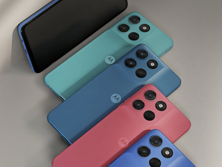 O Moto G57 Power em suas quatro cores de lançamento. (Fonte da imagem: Motorola)