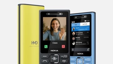 O Nokia 200 4G está disponível nas cores preto, azul e amarelo