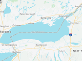 O nome do Lago Ontário permanece inalterado no MapQuest.