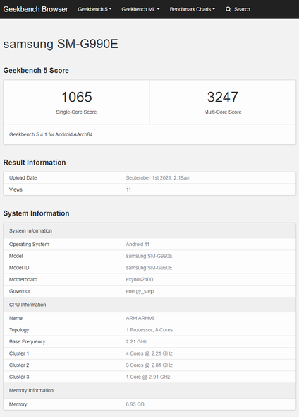 (Fonte de imagem: Geekbench)