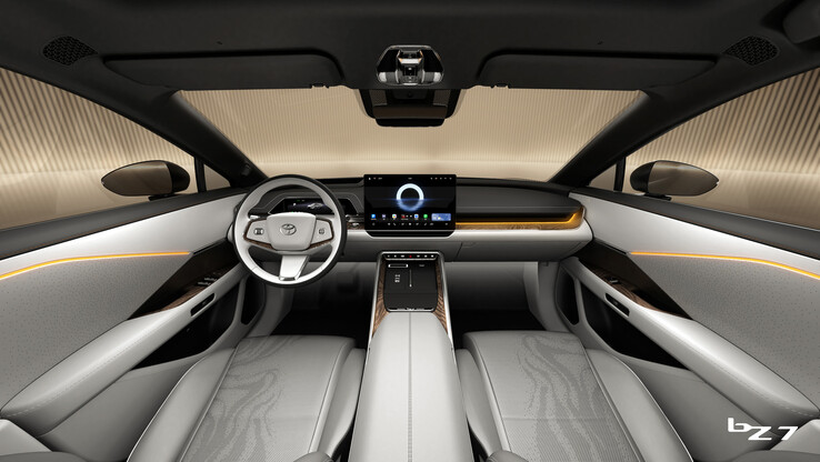 O sedã elétrico Toyota bz7. (Fonte da imagem: Toyota)