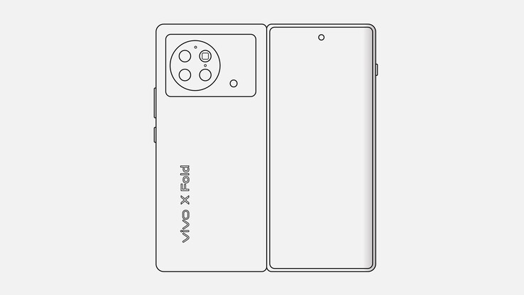 Uma maquete do Vivo X Fold que já vazou. (Fonte da imagem: Digital Chat Station)