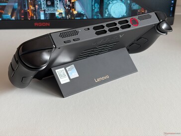 Parte superior: botões de volume, USB-C 4.0 (40 GBit/s, DisplayPort, Power Delivery), botão liga/desliga