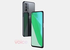 O sucessor do OnePlus Nord N10 5G em renders. (Fonte: Voz)