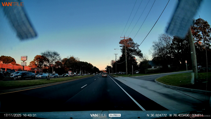 Captura de tela do vídeo da câmera frontal do Sunset