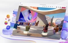 O espaço de trabalho Microsoft Mesh 3D VR no MS Teams já está disponível para todos os usuários. (Fonte: Microsoft)