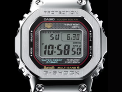 Espera-se que o relógio Casio G-Shock GMW-B5000D Orange Line seja semelhante ao relógio GMW-B5000D-1C da linha vermelha (acima). (Fonte da imagem: Casio)