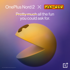 A edição OnePlus Nord 2 x PAC-MAN será lançada em 15 de novembro. (Fonte da imagem: OnePlus)