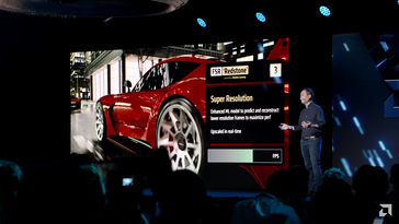 O FSR Redstone também traz a Super Resolução baseada em ML. (Fonte da imagem: AMD)