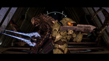 Na foto: Uma captura de tela de jogo de Halo: The Master Chief Collection (Halo 3).