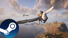 Uma captura de tela do jogo Hogwarts Legacy que mostra a mecânica de travessia do jogo. (Fonte da imagem: Steam - Editado)