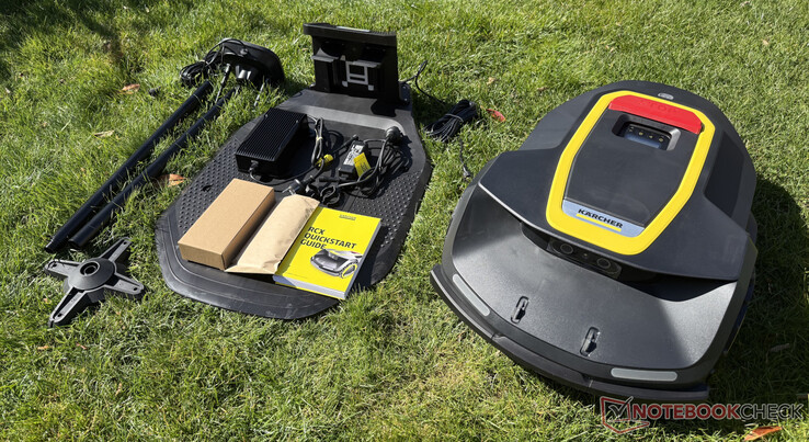 Escopo de fornecimento do cortador de grama robótico RTK Kärcher RCX 6