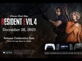 O título AAA altamente avaliado já está disponível na App Store (Fonte da imagem: Resident Evil via YouTube)