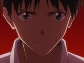 Uma captura de tela de Shinji Ikari do trailer de Evangelion 3.01.01 Thrice Upon a Time