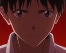 Uma captura de tela de Shinji Ikari do trailer de Evangelion 3.01.01 Thrice Upon a Time