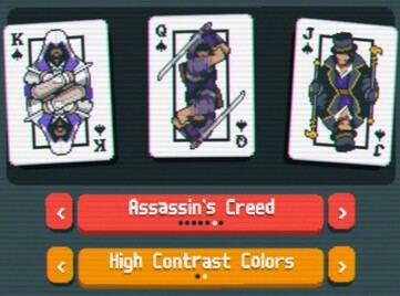 Na foto: Personalização do deck para Balatro, com a série de jogos de ação triplo A Assassin's Creed (Fonte da imagem: captura de tela do Balatro no jogo)