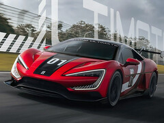 O BYD Yangwang U9 Track Edition que estabeleceu um novo recorde de velocidade de EV. (Fonte da imagem: BYD)