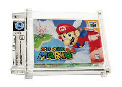 Esta cópia de Super Mario 64 é agora o jogo de vídeo mais caro do mundo (Imagem: Leilões Heritage)