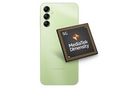 O Samsung Galaxy A14 usa um SoC Mediatek MT6769 Helio G80. (Fonte: Samsung/MediaTek/editado)