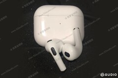 Esta é, aparentemente, a aparência dos AirPods 3. (Fonte da imagem: 52Audio)