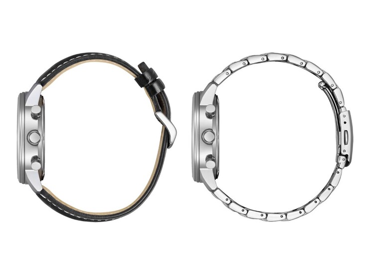 Os novos relógios CA472 têm uma mistura de pulseiras de couro e metal. (Fonte da imagem: Citizen)