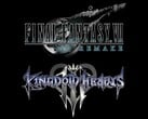 Logotipos de Final Fantasy 7 Remake e Kingdom Hearts (Fonte da imagem: Square Enix, Disney com edições)