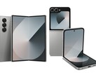 Samsung Galaxy Z Fold6 (esquerda) e Z Flip6 (direita). (Fonte da imagem: Amazon)