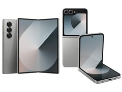 Samsung Galaxy Z Fold6 (esquerda) e Z Flip6 (direita). (Fonte da imagem: Amazon)