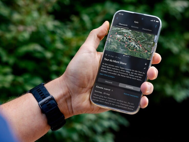 O Garmin Epic permite que você combine várias atividades em um único percurso.