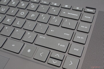 O leitor de impressão digital grande substitui a chave Ctrl