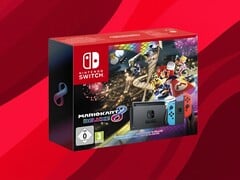 Pacote do Nintendo Switch com Mario Kart 8 Deluxe em destaque
