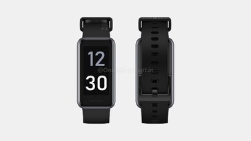 Realme Band 2 render. (Fonte de imagem: @OnLeaks &amp; Digit)