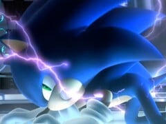 Uma captura de tela da cena introdutória de Sonic Unleashed
