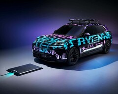 O SUV elétrico Porsche Cayenne com carregamento sem fio (Fonte da imagem: Porsche)