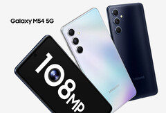 O Galaxy M54 deve ser uma alternativa mais poderosa do que o também novo Galaxy F54. (Fonte de imagem: Samsung)