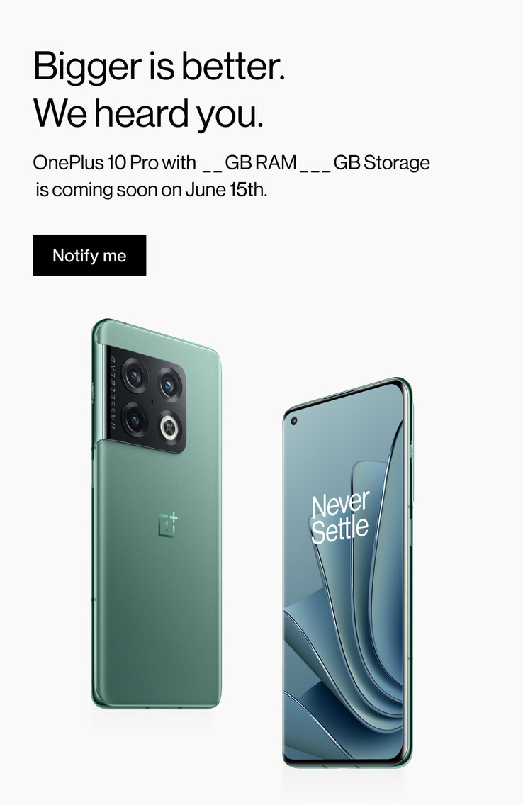 Os 12GB 10 Pro que faltam estão chegando à América do Norte. (Fonte: OnePlus)