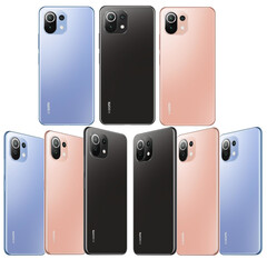 Xiaomi Mi 11 Lite press renders, Xiaomi bate a Samsung na Europa Q2 2021 (Fonte: Xiaomi)