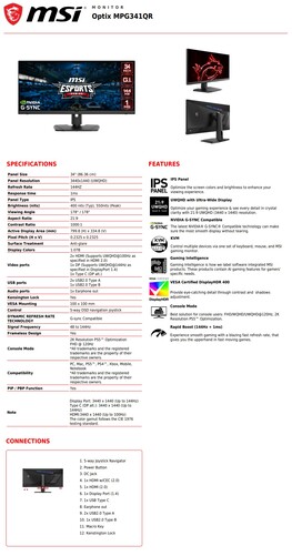 Optix MPG341QR. (Fonte da imagem: MSI)